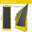 IAPPORTUNIA 1 / 10 Chiếc Băng Cầm Ngón Tay, Miếng Dán Sàn Ngón Tay Tự Dính, Miếng Dán Chống Trơn Trượt Màu Đen 110x38mm Uncut