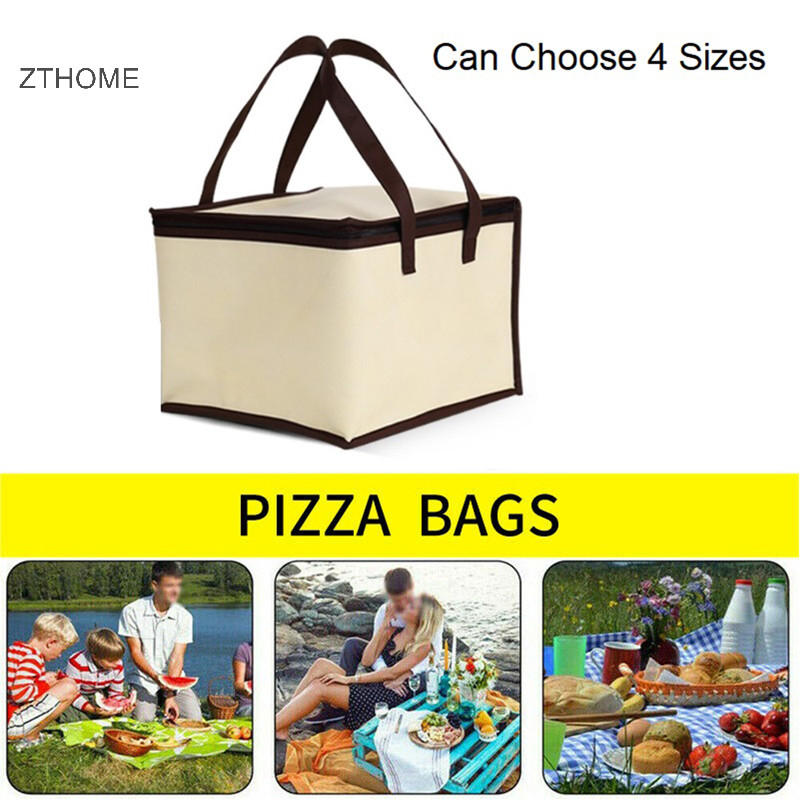 Zthome 6 / 8 / 10 / 12 Inch Pizza Thực Phẩm Túi Giao Hàng Cách Nhiệt Giữ Nhiệt Dã Ngoại HOT