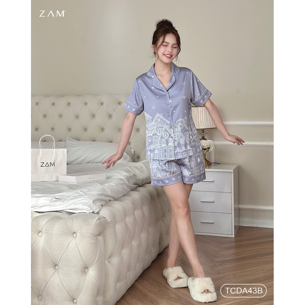 Ảnh BỘ MẶC NHÀ SHE BY ZAM - TCDA43 - BỘ NGẮN TAY QUẦN ĐÙI THÀNH PHỐ 2