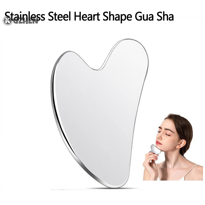 Kuzhen 1 Máy Mát Xa Bằng Thép Không Gỉ Gua Sha Cho Mặt Cổ Cơ Thể Guasha Massage Dụng Cụ Chăm Sóc Da Mặt Guasha Board Máy Mát Xa Mặt HOT