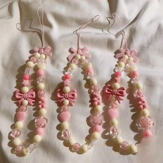 Thời Trang Hoạt Hình Dễ Thương Gấu Dây Xích Dây Handmade Nhiều Màu Sắc Tình Yêu Thỏ Dây Xích Tự Làm Mặt Dây Chuyền Vỏ Điện Thoại Phụ Kiện Trang Sức