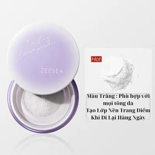 [ CHÍNH HÃNG ZEE SEA ] Phấn Phủ Bột Vỏ Tím Zee Sea Light And Soft Loose Powder 6G
