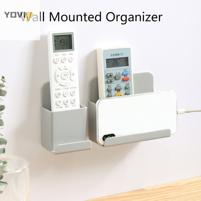Yovip Điều Khiển Từ Xa Hộp Bảo Quản Điện Thoại Di Động Giá Để Đồ Treo Tường Tổ Chức Điều Khiển Từ Xa Điều Hòa Không Khí Đứng Giá Đỡ VN