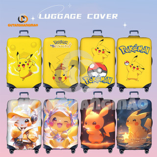 Pokemon Pikachu Du Lịch Hành Lý Có Thể Giặt Được Vali Bảo Vệ Chống Trầy Xước Vali Phù Hợp Với 18-32 Inch