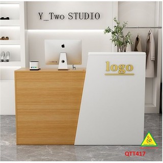 Quầy tiếp tân, tính tiền, thu ngân gỗ MDF QTT417 - VĐ Smart Furrniture NỘI THẤT LẮP RÁP VIENDONGADV