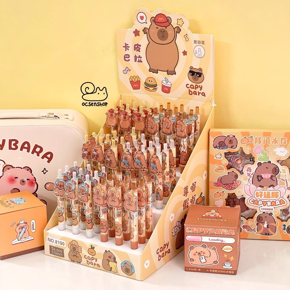 Bút bi Capybara(Giao ngẫu nhiên 1 chiếc)