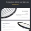 MONOSTYLE Vợt Edge Tape, Băng bảo vệ đầu vợt chống sơn trong suốt, Nhãn dán đầu vợt tự dính chống mài mòn vô hình Thiết bị thể thao