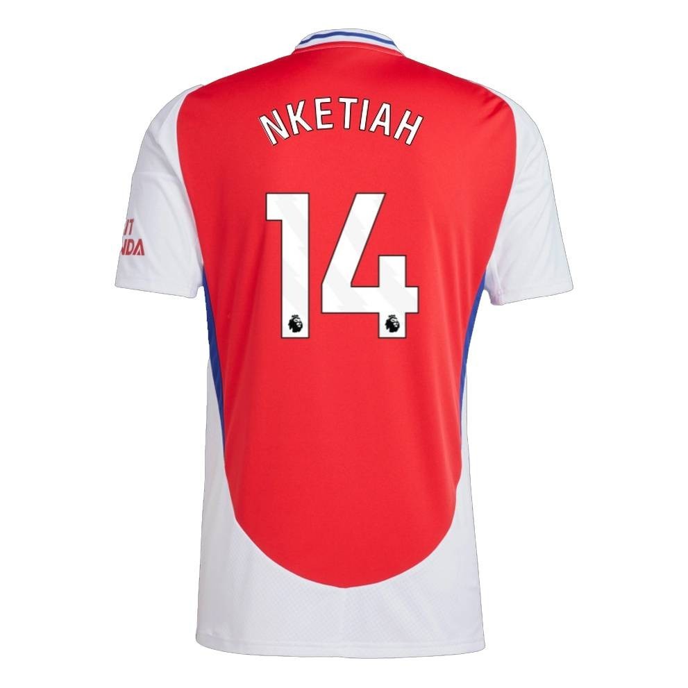 Áo sân nhà Arsenal 2024-2025 cho các cầu thủ Tomiyasu, Smith, Gabriel, Nketiah, và Zinchenko - Phiên bản Plus Size