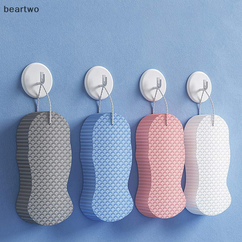 < Beartwo > Fiber Body Scrub Bath Sponge Bàn chải tẩy tế bào chết Phòng tắm Hàng gia dụng Vườn nhà đẹp