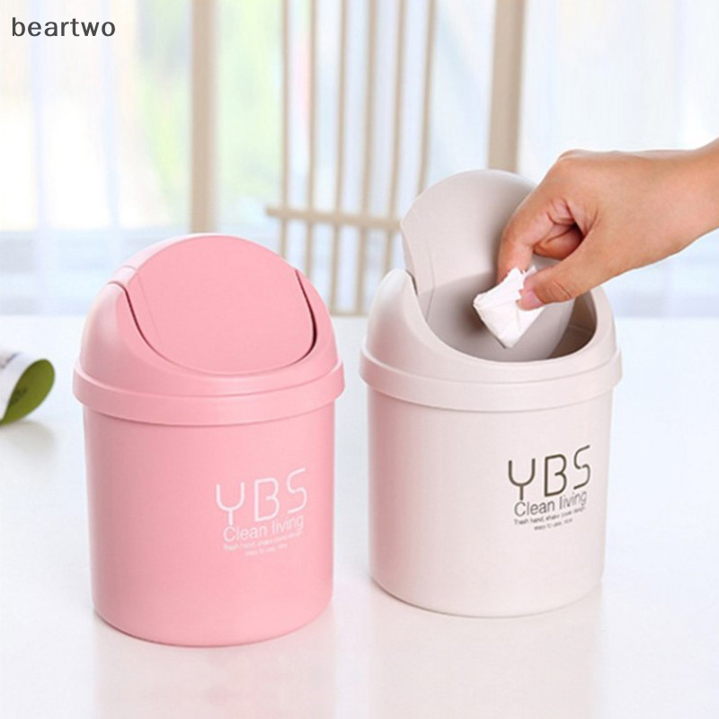 < Beartwo > Thùng rác cỡ nhỏ để bàn Thùng rác nhỏ gia đình có thùng đựng đồ để bàn đẹp