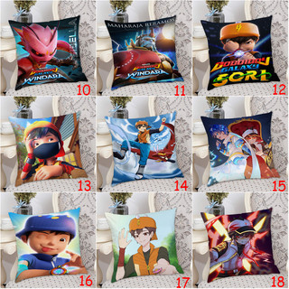 Boboiboy Galaxy Vỏ Gối Vuông In Hình Một Mặt Sofa Polyester Gối Phòng Khách Trang Trí Nhà (Không Có Gối)