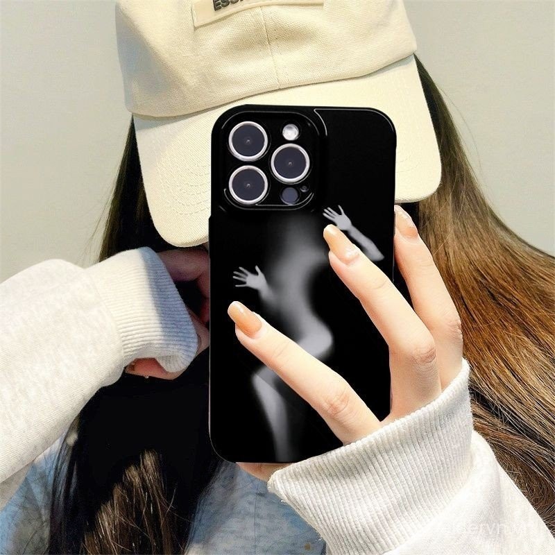 Ốp Điện Thoại QYJS Gợi Cảm Hazy Thích Hợp Cho IPhone 7 8 PLUS SE 11 12 PRO 13 14 15 ProMax X XS XR XSMAX 14 15 PLUS Phim Vỏ Cứng Bao Gồm Tất Cả Dễ Thương Chống Bụi Bẩn ZXZK