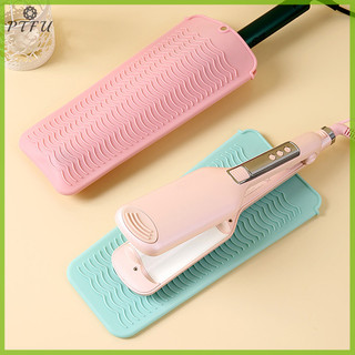 Ptfu Mới 1 al Silicon Chịu Nhiệt Miếng Lót Cách Nhiệt Thảm Cho Tóc Máy Duỗi Nhiệt Uốn Gậy Uốn Sắt Phẳng Mới