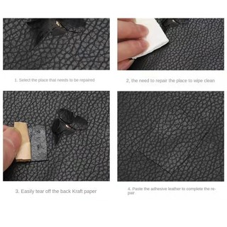 Băng sửa chữa da NCE - Miếng dán tự dính chống thấm nước, phù hợp cho sofa, túi xách và giày dép