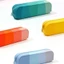 Túi đựng bút GAVESTO, Bút chì silicon mềm màu Gradient, Đồ dùng học tập dung lượng lớn Túi đựng bút đa chức năng