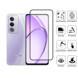 Oppo A3 Pro 5G Kính Cường Lực 2 Trong 1 Bảo Vệ Màn Hình Cho OPPO A60 A79 A78 A58 A38 A18 4G Kính Bảo Vệ Phim & Ống Kính Máy Ảnh