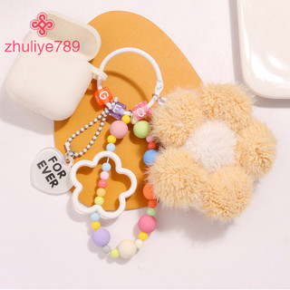 < zhuliye789 > Móc khóa hoa sang trọng đáng yêu Sáng tạo đầy màu sắc Chuỗi hạt Móc khóa cho bé gái Ba lô dễ thương Trang trí túi mặt dây chuyền
