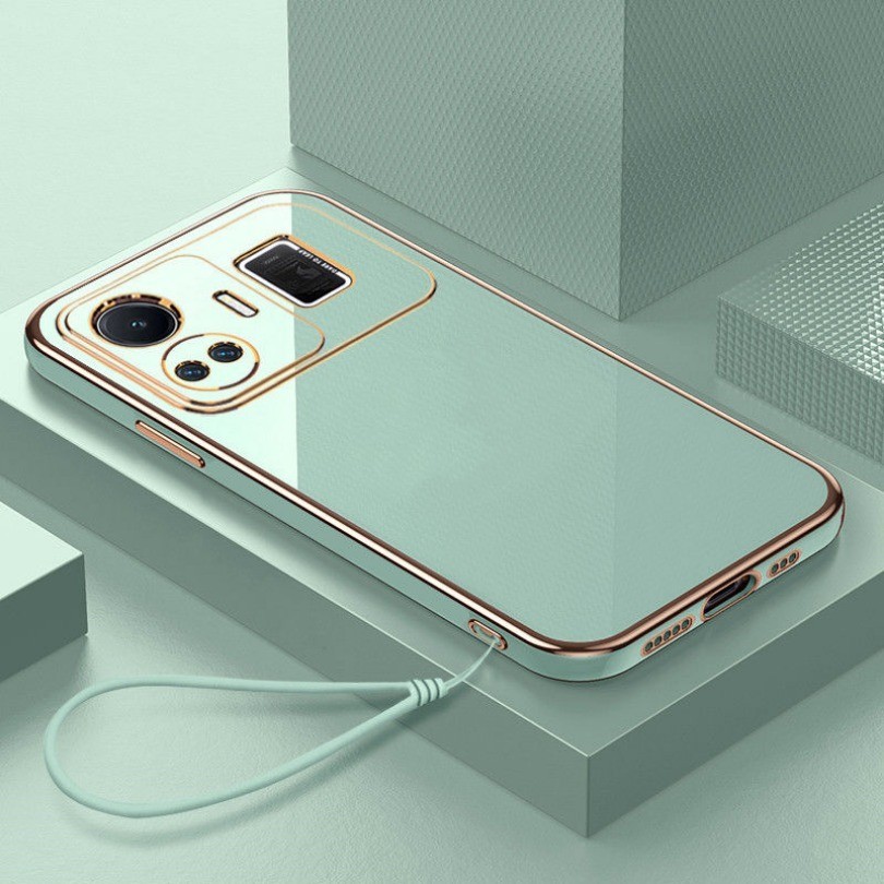 Dành Cho Realme GT3 GT5 GT Neo 5 SE 3 2 2T 3T GT2 Pro GT Master Edition GT Neo Flash Ốp Điện Thoại Mạ Vuông Sang Trọng