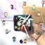 SQ3 hoạt hình Crayon Shin-chan Đồng hồ Acrylic dễ thương sáng tạo đơn giản để bàn mặt dây chuyền trang trí QS3