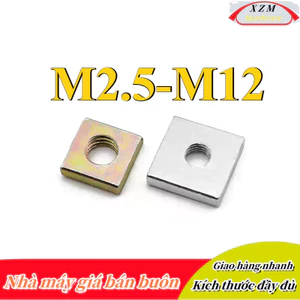 Đai ốc vuông, Tán Ecu vuông mạ kẽm，Đai Ốc Hình Vuông Chuyên Dụng M2.5-M12 (XZM-DM-w)