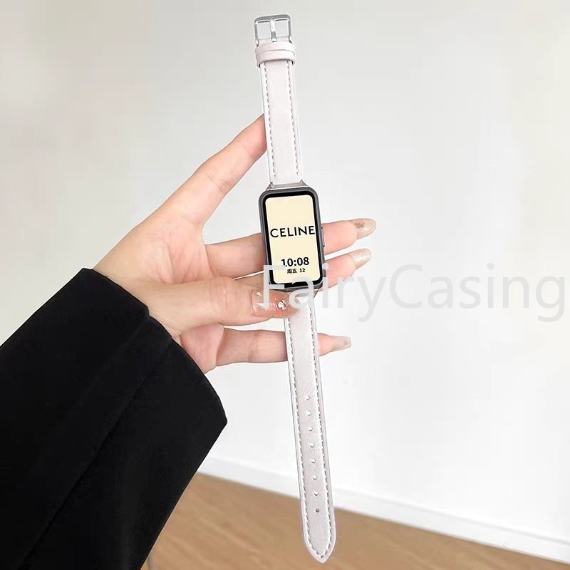 Dây Da Cho Huawei Band 11 pro 10 9 8 7 6 Vòng Tay Thay Thế Thể Thao Cho Honor Band 9 Dây Đeo Tay Phụ Kiện