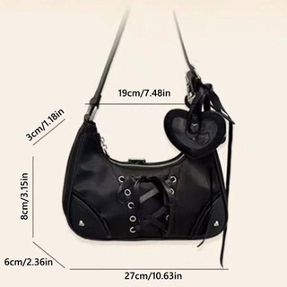 Túi đeo vai nữ GUSTAVA, Bưu thiếp huy hiệu Hiển thị Túi Lolita Ita dễ thương, Cửa sổ trong suốt tinh tế Túi xách nữ phong cách Nhật Bản Y2k