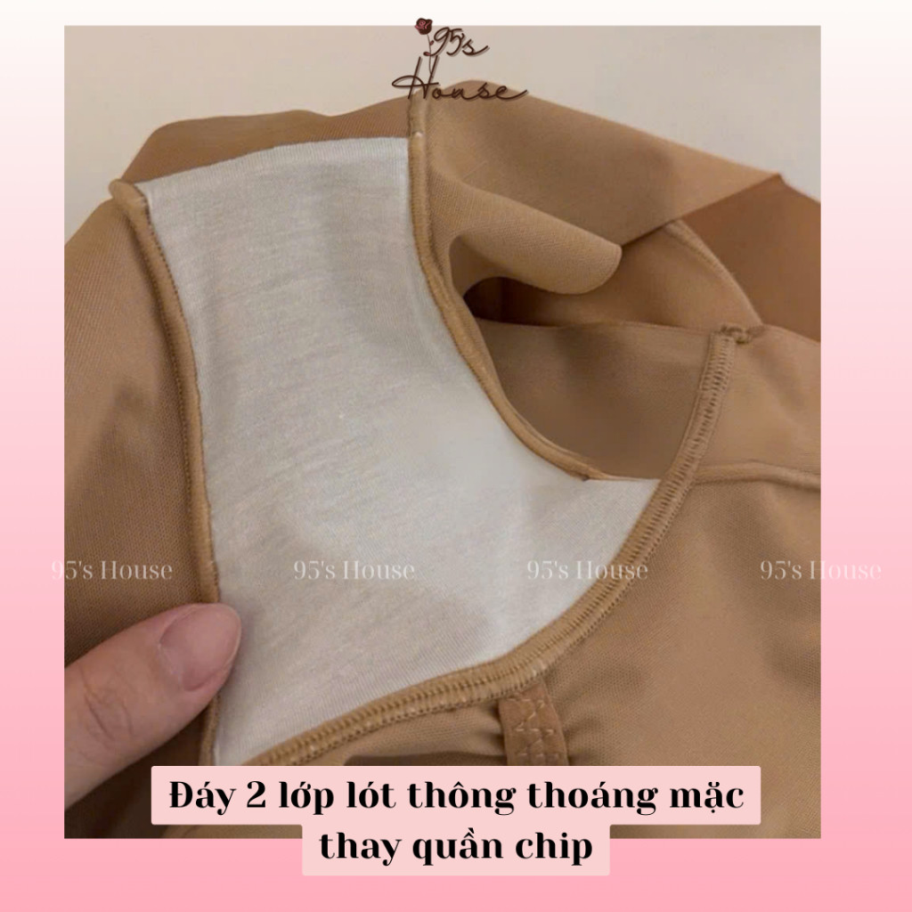 Quần Gen Định Hình Khoá Kéo Chống Lộ Viền Cạp Cao Siết Eo Ôm Bụng Cao Cấp QG17-1