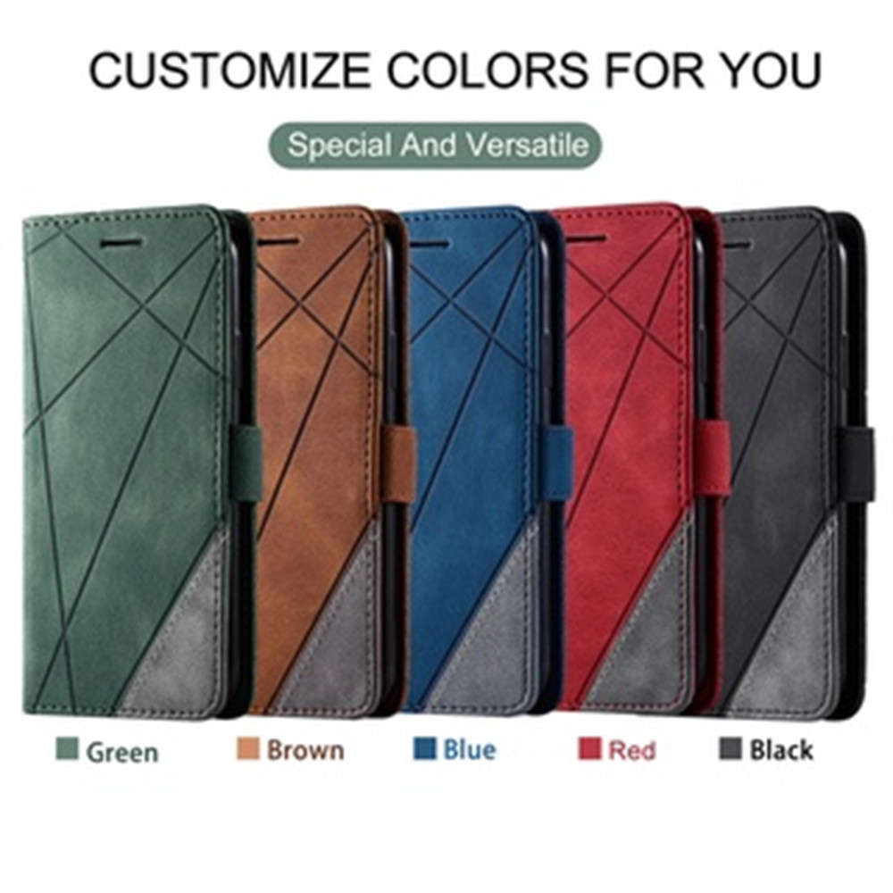 Dành Cho iPhone SE 2 3 2022 2020 6 6s 7 8 Plus 11 Pro 12 Mini XR X Xs Max PU Giả Da Flip Cover Sang Trọng Ví Đựng Thẻ Túi TPU Silicon Ốp Lưng Giá Đỡ Điện Thoại