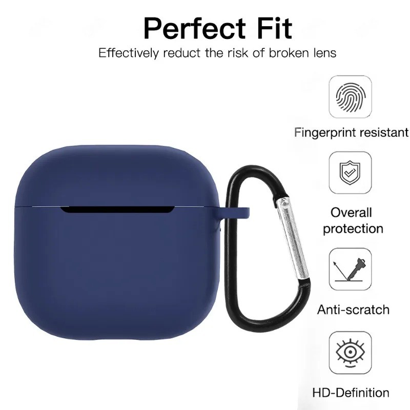 Airpods4 Airpod3 Airpod2 AirpodPro Màu kẹo Silicon siêu mỏng Vỏ tai nghe mềm cho Airpods Pro 2 4 3 1 Chống vân tay Tai nghe không dây Bảo vệ cản trước