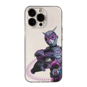 Ốp điện thoại phong cách tranh sơn dầu Kamen Rider phong cách anime QYJS tương thích với iPhone 16 15 14 13 PoMax 11 12 PRO X XS XR XSMAX 14 15 16 PLUS 7 8 Plus, ốp mềm trong suốt AQ0T