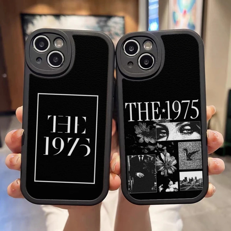 TP-1 The 1975 Band Rock Ốp Điện Thoại Da Đen Cho IPhone 13 12 17,15 11 14 Pro Max Mini X Xr 8 Plus SE2020 Silicon Mềm