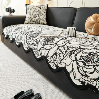 Đệm Sofa Không Đều Chống Trượt Sang Trọng Nhẹ Đệm Sofa Hàng Thẳng Vải Bọc Cao Cấp