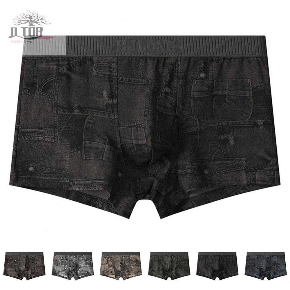 Nam Mỏng Boxer Quần Đùi In Hình Gợi Cảm Thoáng Khí Thoải Mái Quần Lót Nối