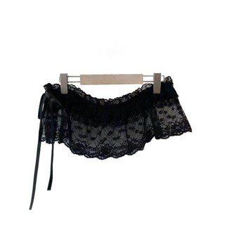 Váy Mini Ren Cozynest, Style Y2K Thêu Hoa với Chiếc Mông Rèm và Kẹp Bông Tai