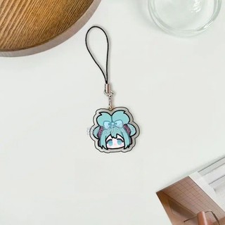 Hatsune Miku Q Phiên Bản Điện Thoại Di Động Dây Buộc Điện Thoại Di Động Chuỗi Hoạt Hình Hai Chiều Trò