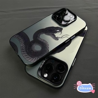 Ốp Điện Thoại Rắn Đen Thoáng Mát Cho Vivo V50 V40E Y19 Y19s Y5s Y78 Plus Y76s Y37 V20 Pro IQOO 13 Neo 10 Z9 Turbo Z9X 5G 4G Vỏ Cứng Nam Python Sang Trọng Chống Sốc