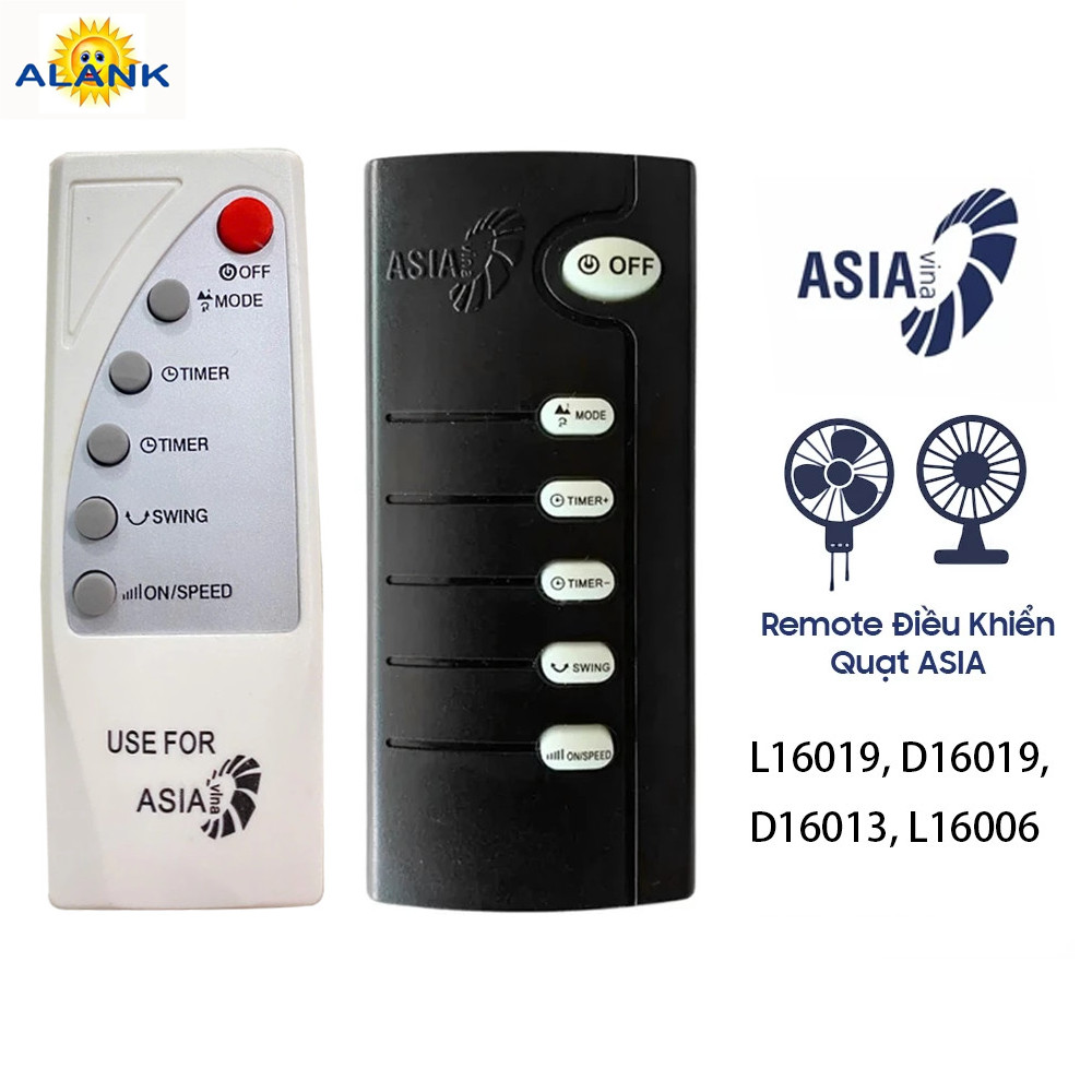 Điều Khiển Quạt ASIA Remote Cho Quạt Treo Tường / Quạt Để Bàn