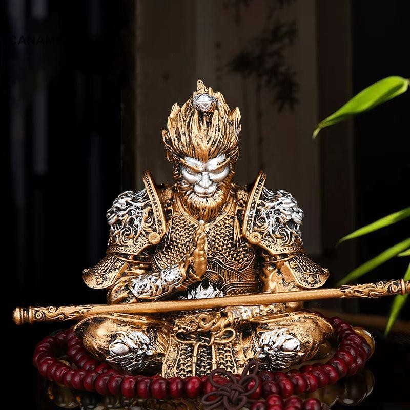 Canamek Thần Đen Tôn Ngộ Không Xe Trang Trí 3D Hình Người Hâm Mộ Quà Tặng 6-10cm CSF