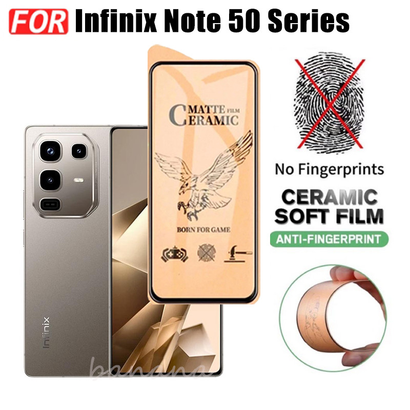 Kính cường lực gốm 3 TRONG 1 Infinix Note 50 Pro 4G cho Infinix Note50 Note 50 Pro + Kính bảo vệ màn hình kính máy ảnh và phim mặt sau