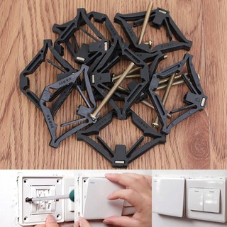 Công cụ sửa chữa hộp ổ cắm loại 86 có thể điều chỉnh chiều rộng 6,5-8cm, Bộ phục hồi Cassette thụ thể bằng nhựa với vít 5cm để sử dụng tại nhà / văn phòng / công nghiệp