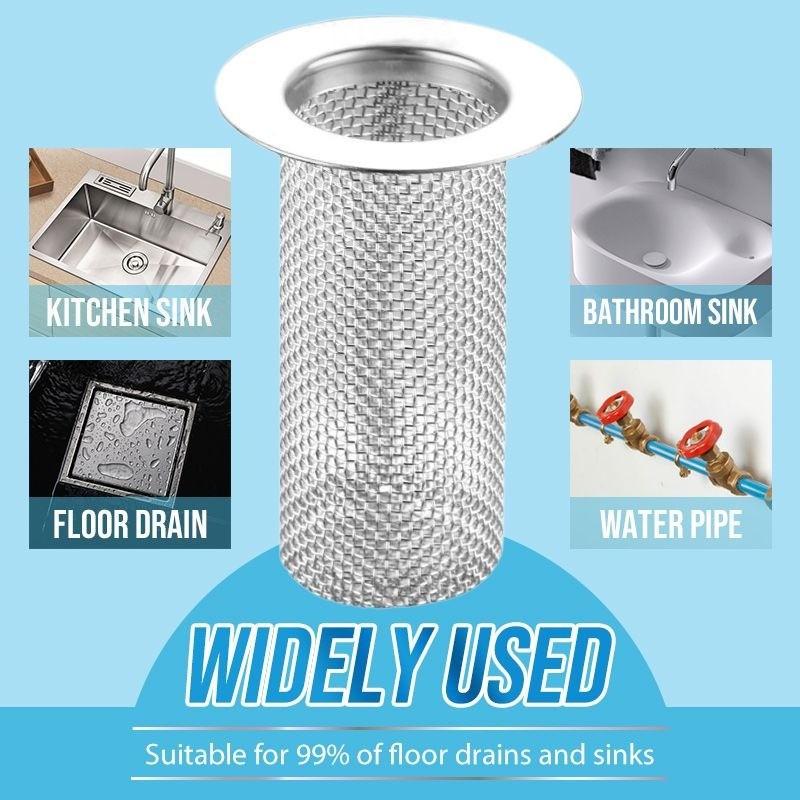 1 / 2 / 4 Phòng Tắm Vệ Sinh Sàn Thoát Nước Lọc Lưới Chống Tắc Bồn Rửa Nhà Bếp Bằng Thép Không Gỉ Lọc Chống Mồ Hôi Niêm Phong Bao