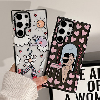 GLITTER Ôm Bản Thân Phone Case ForDành Cho Samsung Galaxy S26 25Ultra S25Plus S25 S24 S23 S22Ultra S24 23Plus Vỏ Mềm Bảo Vệ Chống Sốc