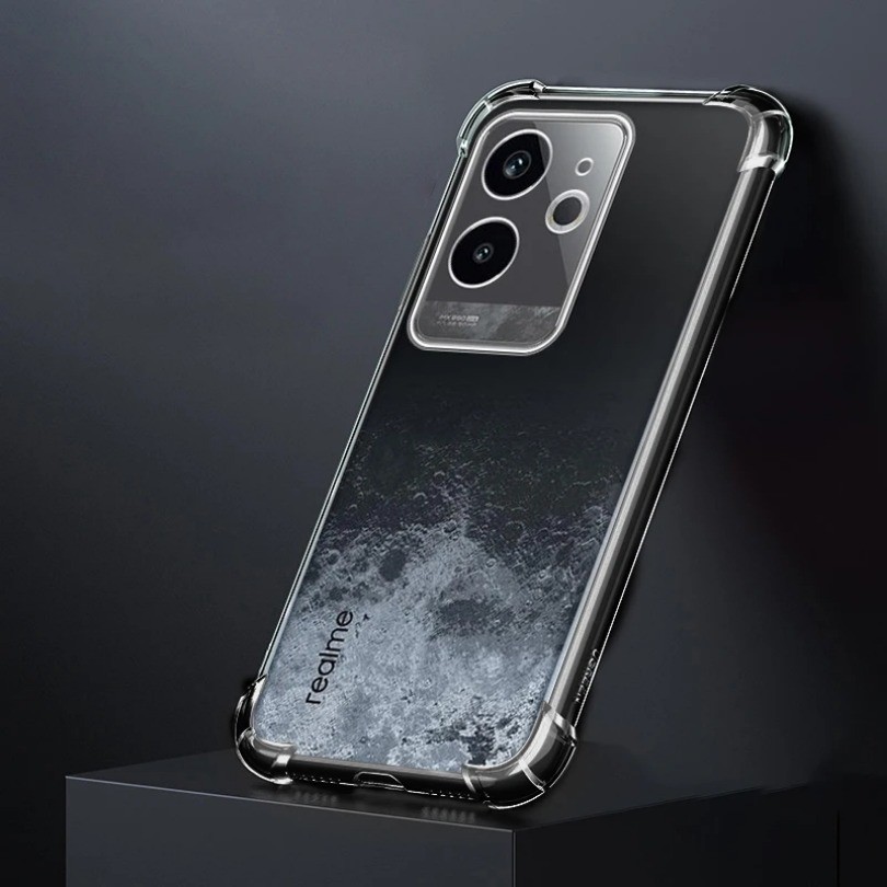 Ốp Điện Thoại Trong Suốt Mềm Sang Trọng Cho Realme GT6 GT 6 5G Trung Quốc Global Capa Túi Khí Chống Sốc Bảo Vệ Ống Kính Mặt Sau Silicon