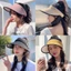 Mũ che nắng chống UV bằng sợi acrylic, vành rộng dễ điều chỉnh, phù hợp đi biển dành cho nữ