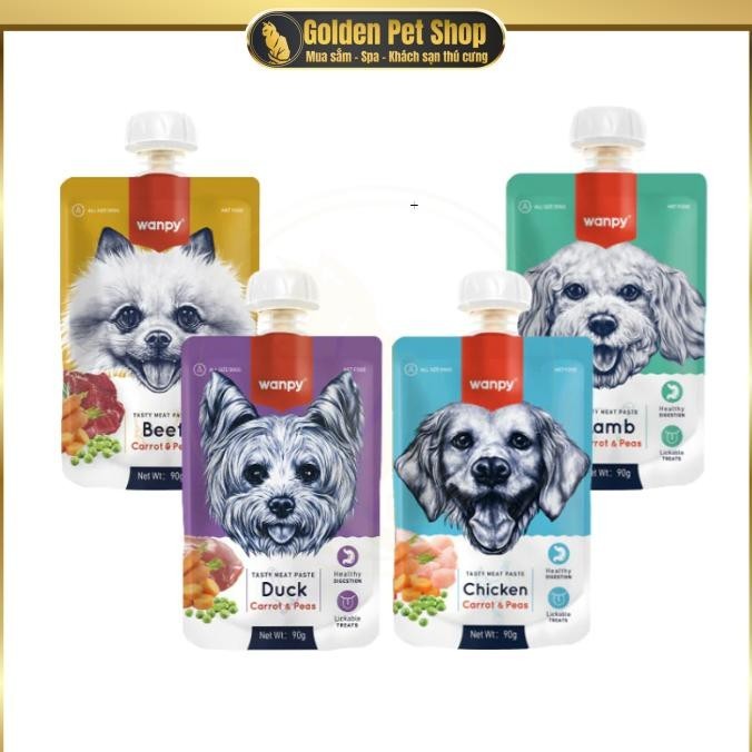 Súp Thưởng Wanpy Nắp Vặn Cho Chó mix rau củ - 90g | Shopee Việt Nam