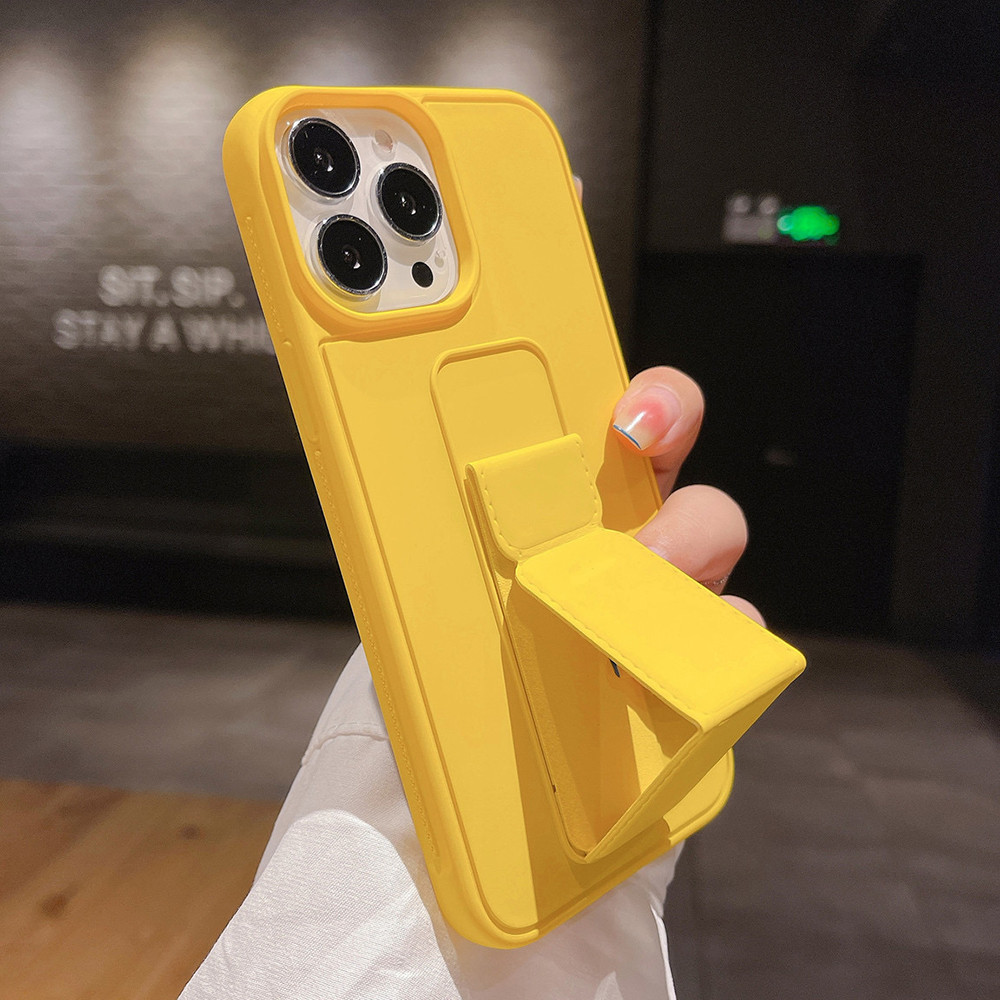 Ốp điện thoại bằng da màu vàng hồng cho iPhone 17 Pro Max 16 Plus 15 14 13 12 11 Pro Max XR IX IX Bảo hiểm toàn diện Vỏ bảo vệ Acrylic chống sốc