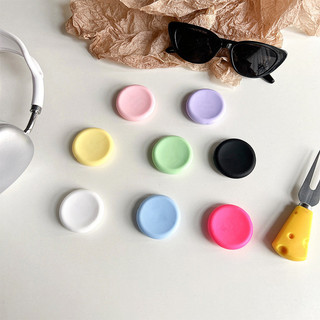 Đơn giản Macaroon Tròn Chắc Chắn Mặt Sau Dán Màu Trơn Griptok Giá Đỡ Điện Thoại