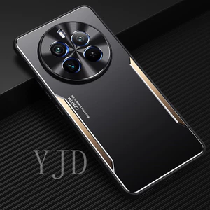 Ốp Lưng Cho Realme 12 Pro 12Pro + Kim Loại Hợp Kim Nhôm Bao Gồm Tất Cả Vỏ Điện Thoại Chống Sốc