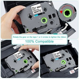 1 Chiếc Tương Thích Cho Brother TZe-White-Tape 231 S231 FX231 FX221 FX211 Nhãn tz231 6 / 9 / 12mm Cassette Cho Brother P-touch Labeller
