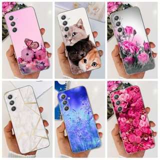 Dành Cho Samsung Galaxy M55 5G Ốp điện thoại SM-M556B Vỏ Trong Suốt Mèo Dễ Thương Hoạt Hình Silicon Mềm Ốp điện thoại Cho Samsung C55 C 55 Ốp điện thoại